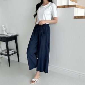 오노마 ONM 데일리 가벼운 린클 와이드 밴딩팬츠 32103525
