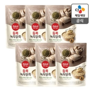 CJ제일제당 햇반 듬뿍 녹두닭죽 420g (6개)