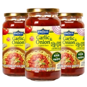 오뚜기 프레스코 스파게티소스 마늘양파, 600g, 3개