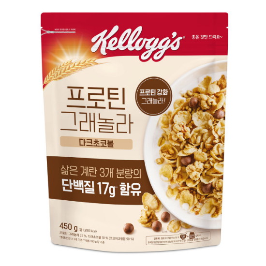 프로틴 그래놀라 다크초코볼 450g 4개