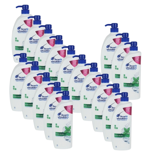 한국P&G 헤드앤숄더 쿨 멘솔 샴푸 850ml (18개)