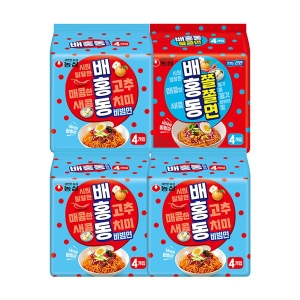농심 배홍동 비빔면 4입 3개 + 배홍동 쫄쫄면 4입