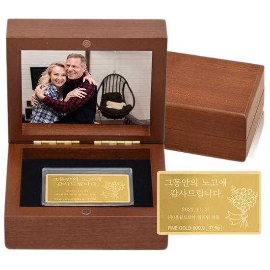 골드모아 기업골드바 미니우드케이스 3.75g_이미지