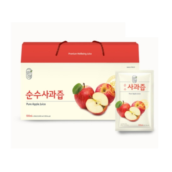 순수사과즙 100ml 30포