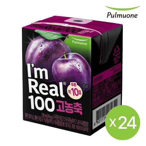 풀무원 아임리얼 100 고농축 푸룬 120ml (24개)_이미지