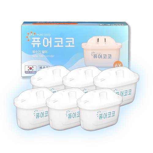 퓨어코코 브리타 맥스트라 호환 필터 (6개)_이미지