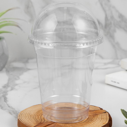 쿠팡 PET 투명 아이스컵 13온스+돔뚜껑 세트