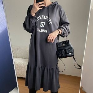 티드밑프릴후드원피스 RAV477M510 빅사이즈