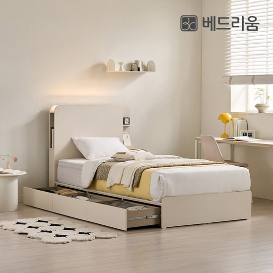 아이담 수납 LED침대 SS
