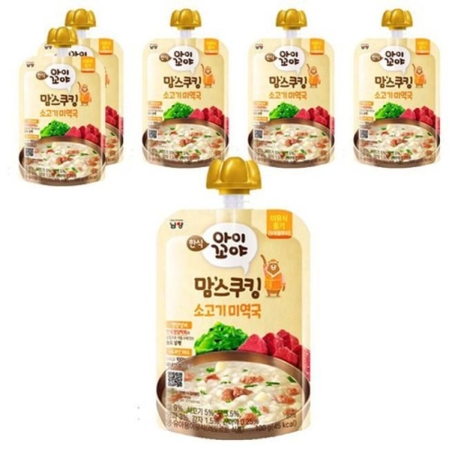 남양유업 맘스쿠킹 소고기 미역국 100g (6개)