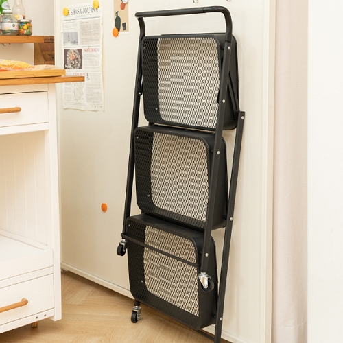 펀타스틱 3단 철제 접이식 이동식 트롤리_이미지