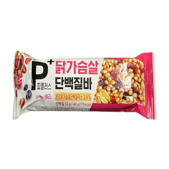 하림 피플러스 닭가슴살단백질바 베리 40g (16개)_이미지