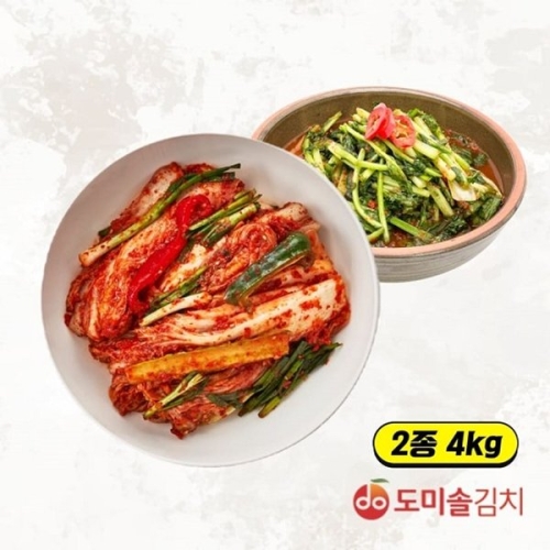 도미솔 겉절이2kg+열무김치2kg_이미지