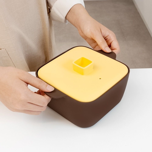 르메이드 한끼완성 실리콘 사각 멀티 찜기 1200ml_이미지