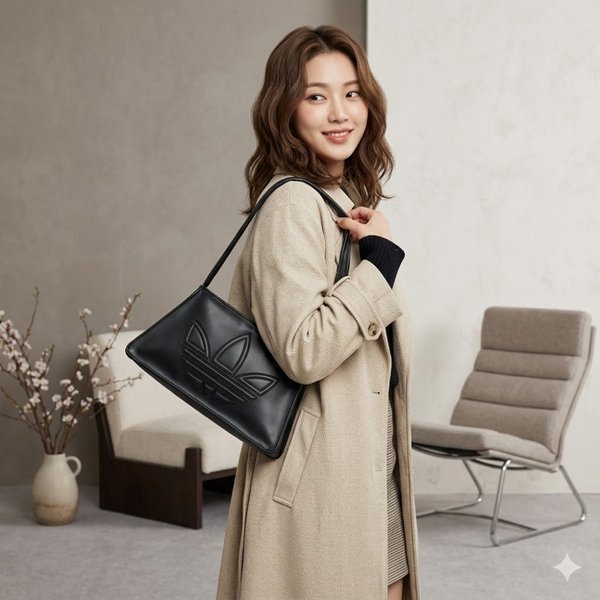 오리지널스 폴리우레탄 숄더백 블랙 IY4057 여친선물/데일리백/아코탭