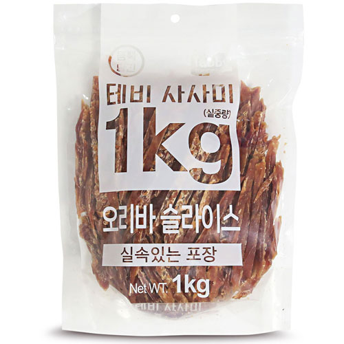 테비토퍼 테비 사사미 오리바 슬라이스 1kg이미지입니다. 누르면 해당 게시물로 새창이동합니다.