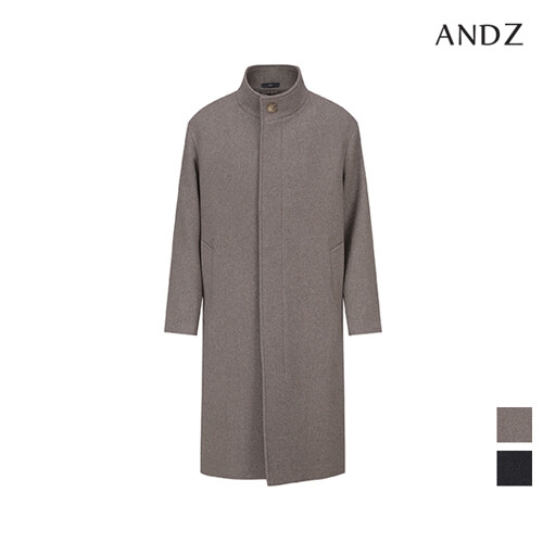 ANDZ 세미루즈핏 하이넥 싱글 코트_BZC4CG1204