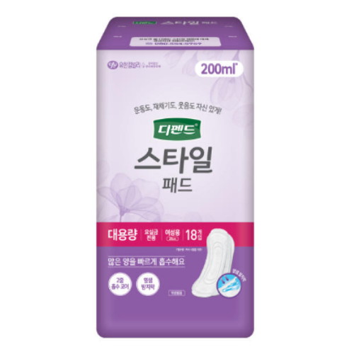 디펜드 스타일 패드 대용량 18개 (4팩(72개))_이미지