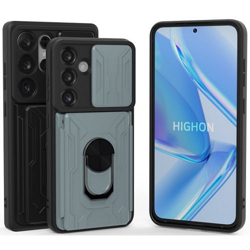 갤럭시S25 FE 메탈 기어링 스탠드 카드지갑 케이스