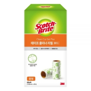 3M 스카치브라이트 중형 테이프클리너 플러스 리필 8개입 1개