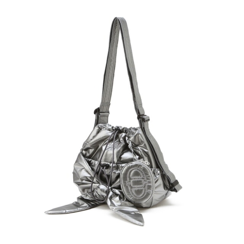 바네사브루노 아떼 액세서리 RUBAN 르봉 글로시 그레이 리본 백팩 겸 숄더백 AABA6E940G2_이미지
