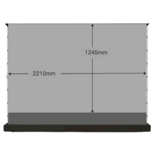 블랙 4K 안티 라이트 전동 팝업 스크린 해외구매 (100인치)_이미지
