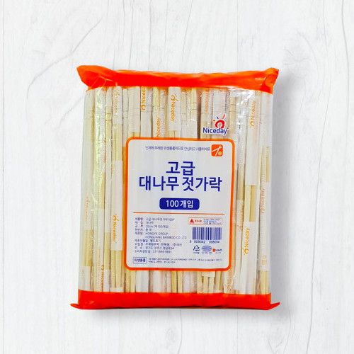 나이스데이 대나무젓가락 100개