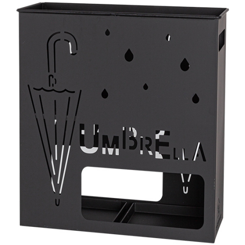 비오는 날의 철제 우산꽂이 소형 블랙