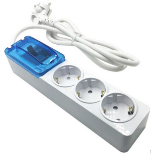 서울전기 원스탑 3구 배선차단 고용량 멀티탭 (5m)_이미지