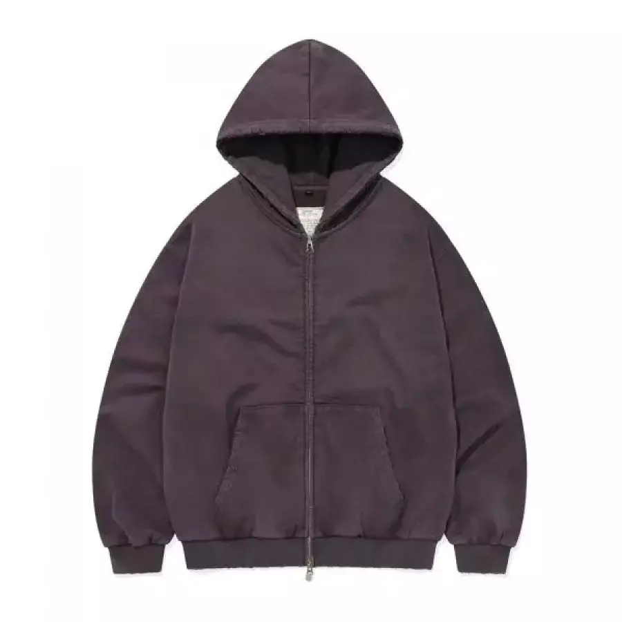 피그먼트 카네이테이 I DAMAGE 후드 ZIP-UP DEEP PURPLE 1071846