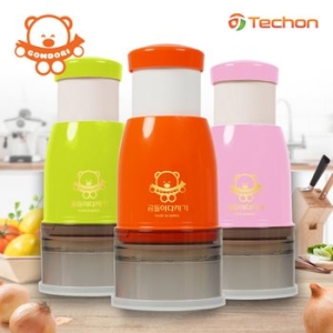 테콘 곰돌이 다지기 / 국산 만능 야채 마늘다지기 이유식 차퍼 고기 채소 김장 생강 분쇄기 볶음밥 멀티 곰돌이채칼 색상선택_이미지