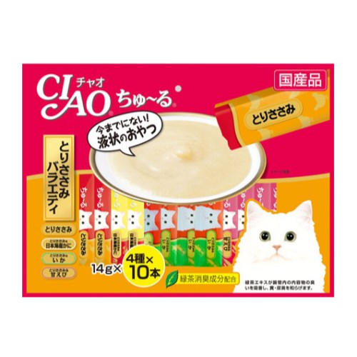 이나바 캣 챠오츄르 닭가슴살 버라이어티 SC-133 560g (14g x 40p) (1개)_이미지