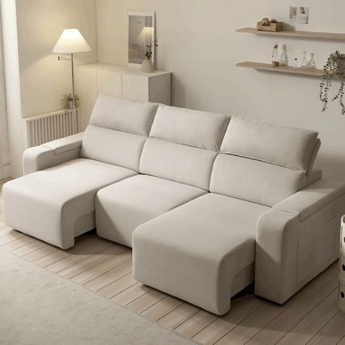 보니애가구 시에나 모션 슬라이드 데이비스 패브릭 소파 4인용