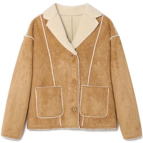 로라로라 RIVERSIBLE MUSTANG JACKET (브라운)_이미지