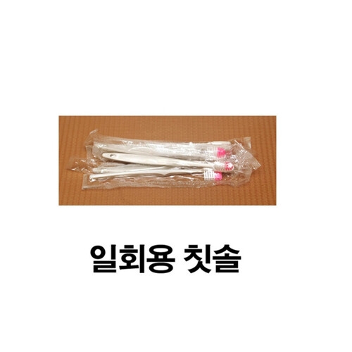 일회용 칫솔 6개 본드칠용 작업용 여행용 손님맞이용  6448446