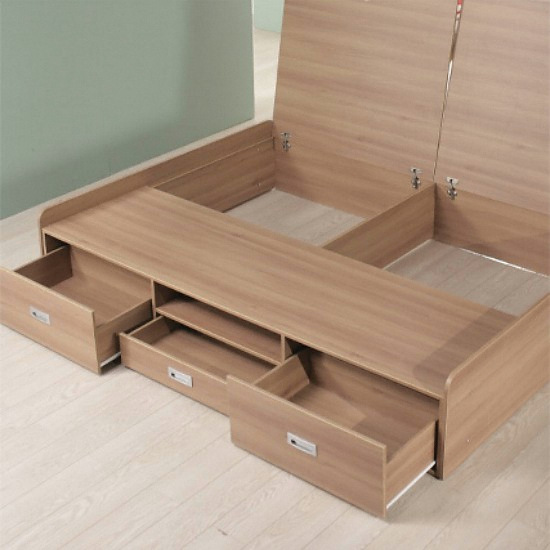 동서가구 DS 뉴 멀티수납 침대 Q (매트별도)_이미지