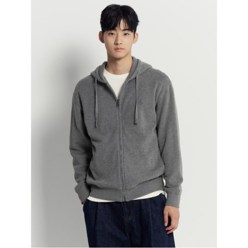 삼성물산 빈폴 멘 캐주얼 소프트 코튼 집업 후디 그레이 BC5X41C033