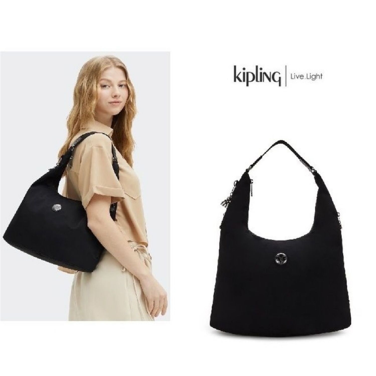 직장백 데일리 숄더백 에안나 집 엔들리스 블랙 KPABS18 EDBK KPABS18-EDBKJSS