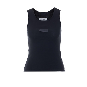 메종마르지엘라 MM6 B0011896440 NUMERIC 로고 리브드 탑 S52NL0075/M20054900