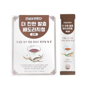 마음바른농부 진심이만든다 더 진한 발효 배도라지청 스틱 10g 20포 (1개)_이미지