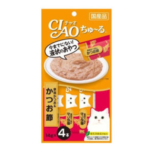 이나바 캣 챠오츄르 가다랑어&가츠오부시 4SC-75 56g (14g x 4p)