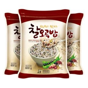 현대농산 국산 찰오곡밥 1.8kg 600gX3봉