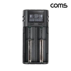 Coms 건전지 배터리 충전기 2구 18650 AA AAA전지_WFE500A_이미지