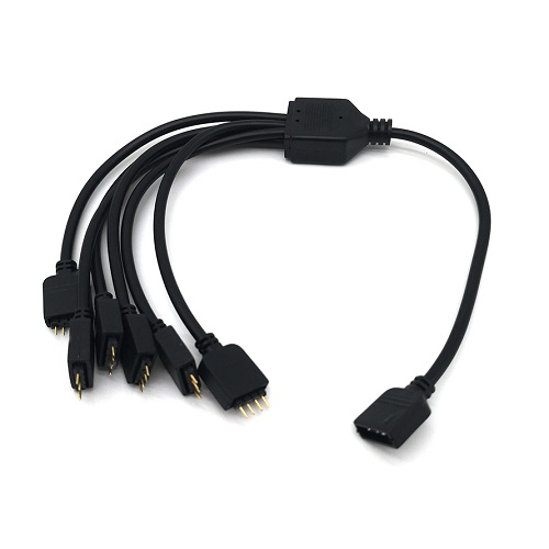 조이쿨 RGB 12V 4P 6분배 케이블_이미지