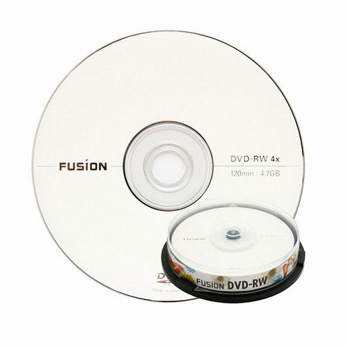 퓨전 DVD-RW 4.7GB 4x 케익 (5 x 10장)_이미지