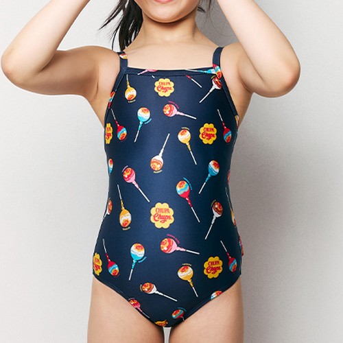 배럴 츄파춥스 여아 레트로팝 V백 원피스 B6SKSWS320DNV