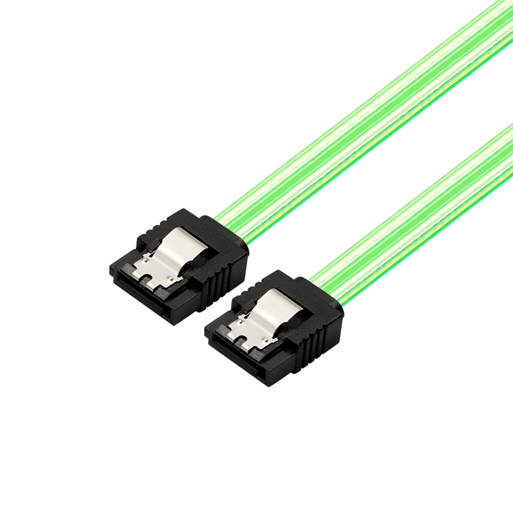 마하링크 SATA3 케이블 투명 그린 (ML-S3LIG, 0.5m)