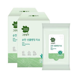 그린핑거 순한 선클렌징 티슈 5매 (12개)_이미지