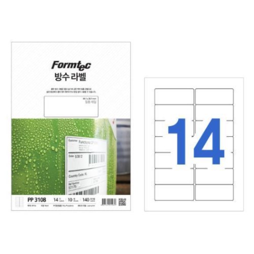 방수 라벨 3108