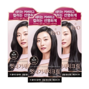 아모레퍼시픽 려 AP 우아채 새치크림 염색약 3N 흑갈색x3개